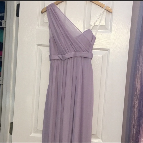 Lavender David’s Bridal bridesmaids dress - Picture 2 of 4